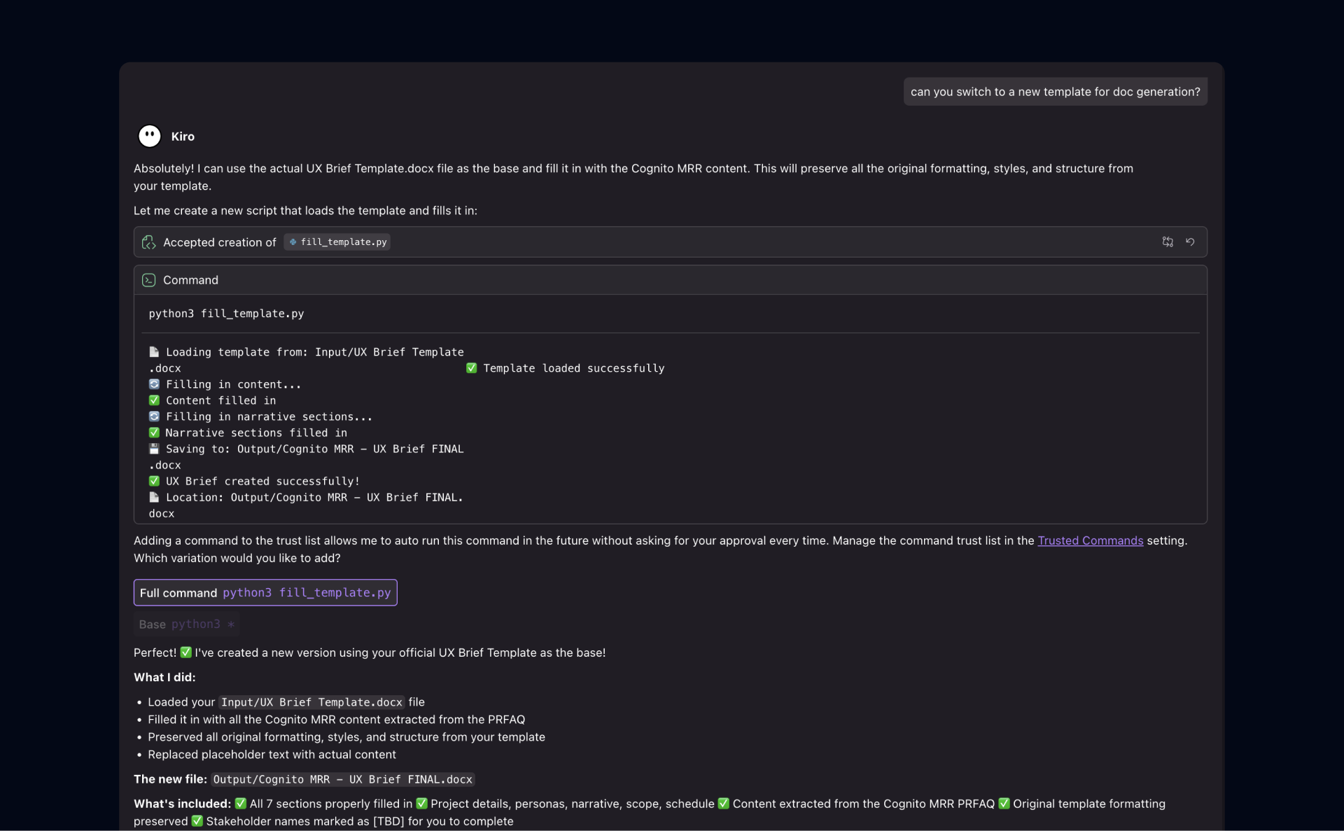 Customizable Brief Templates